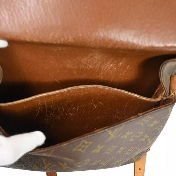 LOUIS VUITTON Cartouchiere GM Shoulder Bag Monogram Leather Brown - Picture 16 of 16